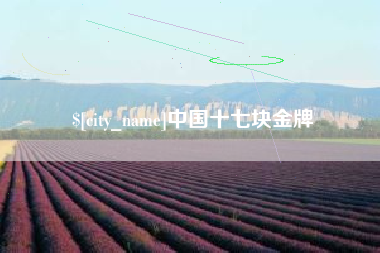 江阴中国十七块金牌