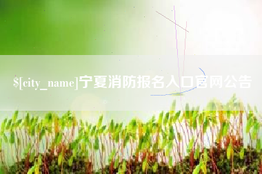 江阴宁夏消防报名入口官网公告