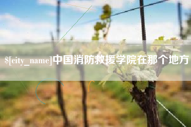 江阴中国消防救援学院在那个地方