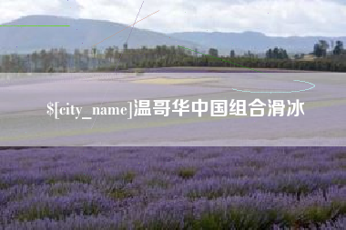 江阴温哥华中国组合滑冰