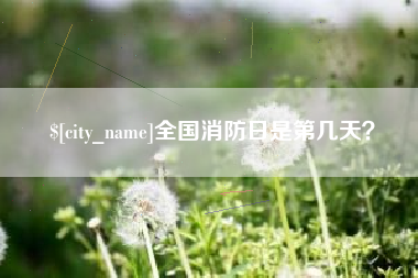 江阴全国消防日是第几天？