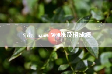 江阴5000米及格成绩