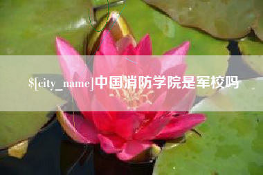 江阴中国消防学院是军校吗