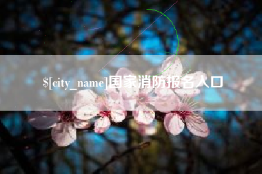 江阴国家消防报名入口
