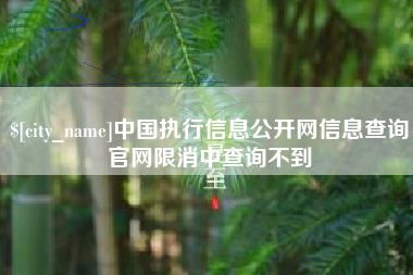 江阴中国执行信息公开网信息查询官网限消中查询不到