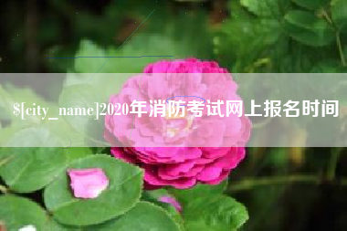 江阴2020年消防考试网上报名时间
