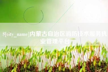 江阴内蒙古自治区消防技术服务执业管理平台