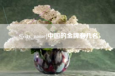 江阴中国的金牌有几名