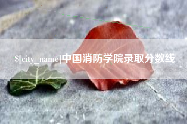江阴中国消防学院录取分数线