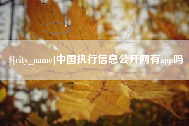 江阴中国执行信息公开网有app吗