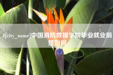 江阴中国消防救援学院毕业就业前景如何