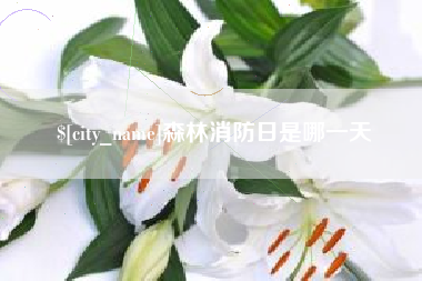江阴森林消防日是哪一天