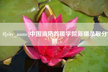 江阴中国消防救援学院新疆录取分数