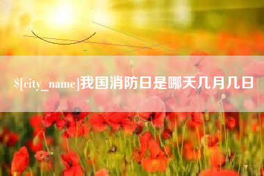 江阴我国消防日是哪天几月几日