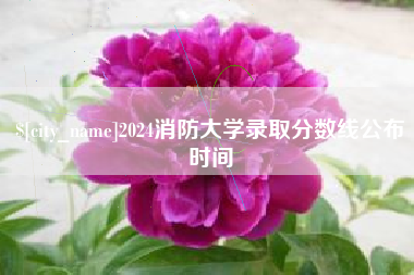 江阴2024消防大学录取分数线公布时间