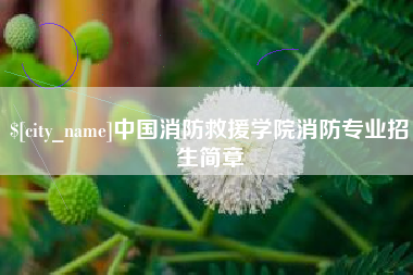 江阴中国消防救援学院消防专业招生简章 江阴中国消防救援学院消防专业招生简章