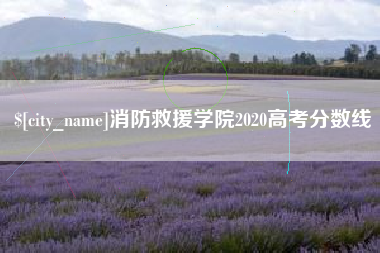 江阴消防救援学院2020高考分数线 江阴消防救援学院2020高考分数线