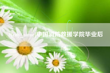 江阴中国消防救援学院毕业后