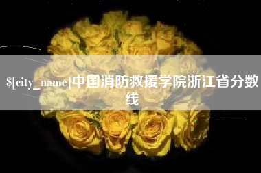 江阴中国消防救援学院浙江省分数线