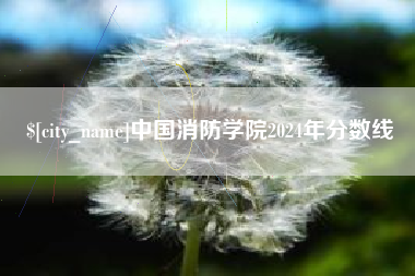 江阴中国消防学院2024年分数线