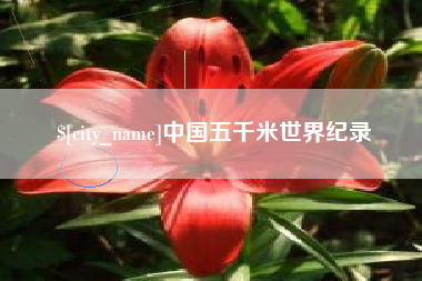 江阴中国五千米世界纪录