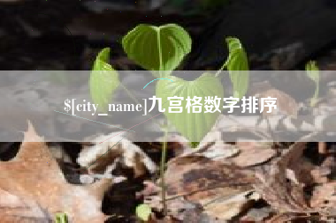 江阴九宫格数字排序
