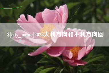 江阴2025大利方向和不利方向图