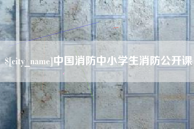 江阴中国消防中小学生消防公开课