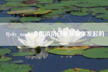江阴全国消防日是从哪年发起的