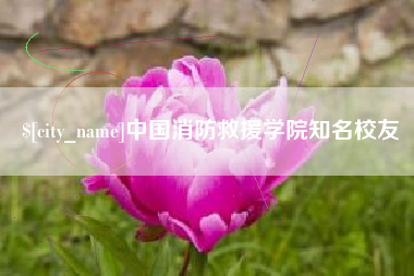 江阴中国消防救援学院知名校友